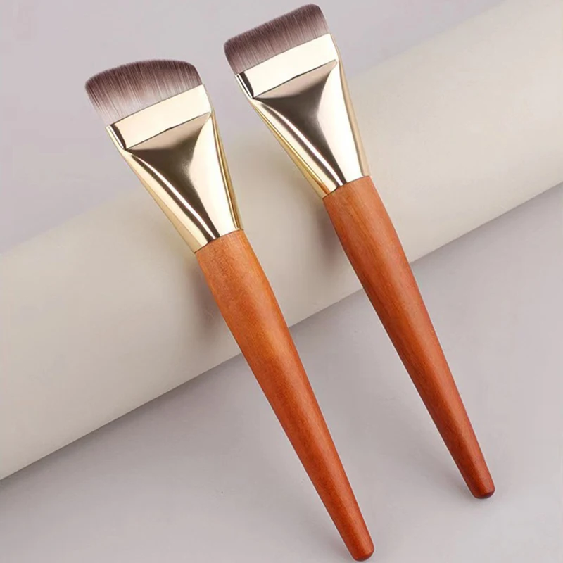 Ultra Thin Foundation Brush Lightweight and Thin Face Contour Brush Flat Contour Brush Blending Foundation Cream Makeup Brushes