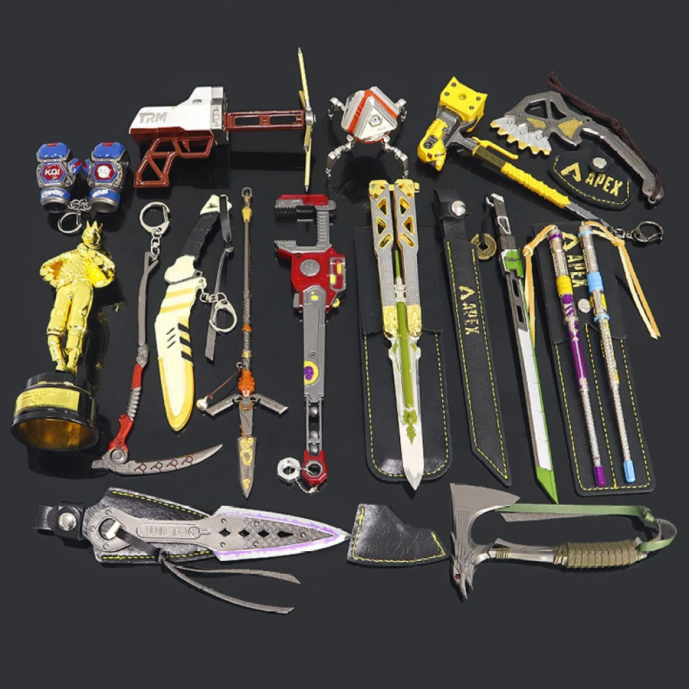 

Apex Legends Bloodhound Raven's Bite Octane Butterfly Knife Bangalore Cold Wraith Kunai Gifts Box Set of Fifteen Sword Keychain