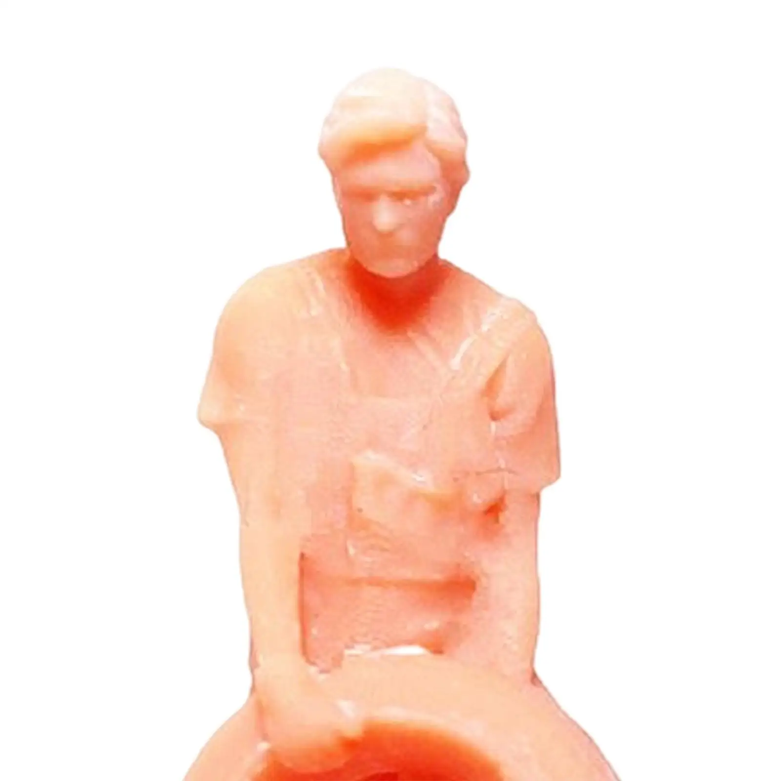 Figuras de juego de rol de motociclista de personas pequeñas de resina 1/64, diseño de escena Diorama