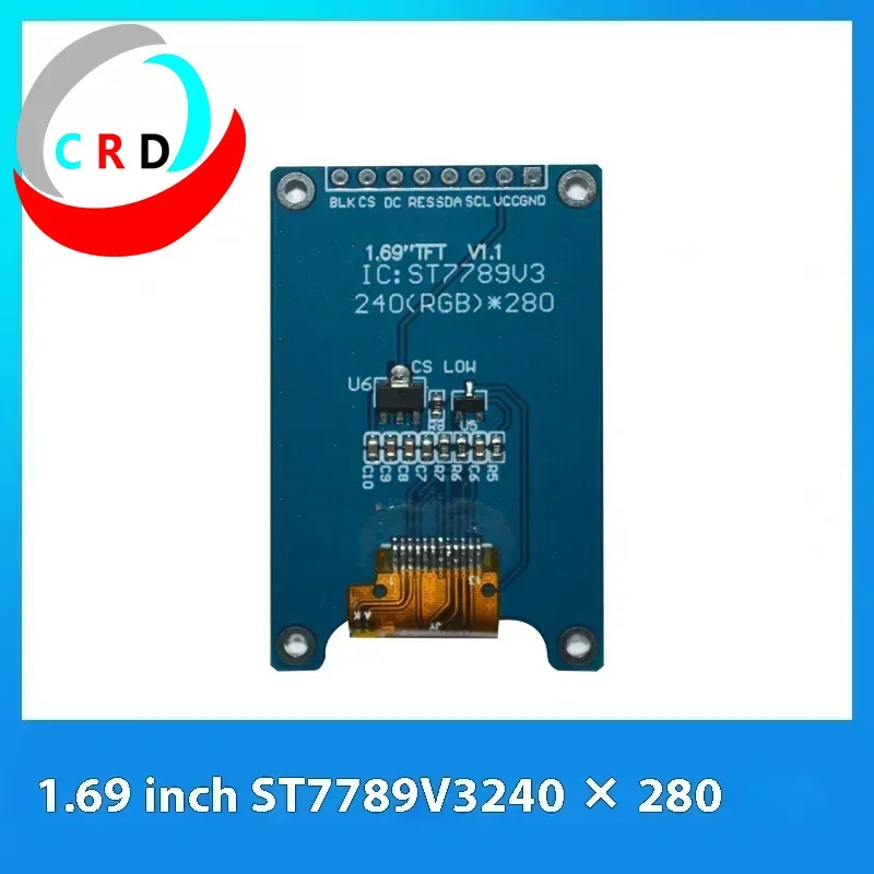 Chanruida 1.69 inch TFT LCD 240x280 full color ST7789 small screen SPI display LCD module arduino display  esp32  raspberry pi