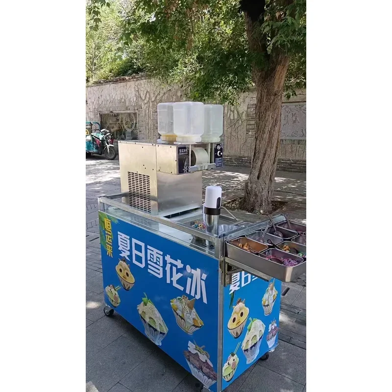 

(Sea shipping) Korea Bingsu Business Commercial Snow Ice Machine with Food Truck Gree Compressor Automatic Fluffy Ice Machine