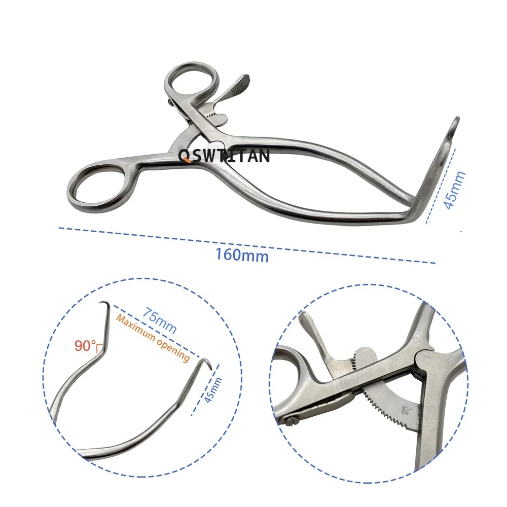 Orthopedic Self-Retaining Retractor single /multi-hook Stainless Steel Postcranial Retractor Pet Surgical Instruments