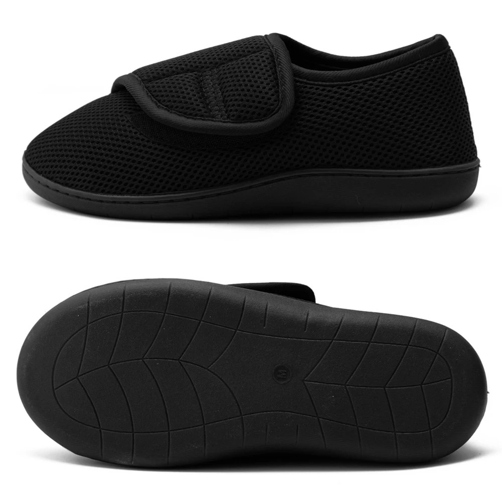 

Unisex Diabetic Shoes Wide Walking Shoes Plush Lining Slip-On Orthopedic Shoes Hook and Loop Sneakers for Swollen Feet