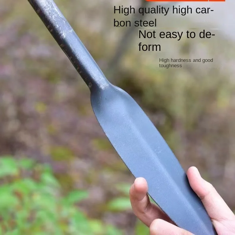 Willow shovel High carbon steel pointed shovel soil loosening tool shovel for digging wild vegetables Small shovel Small shovel