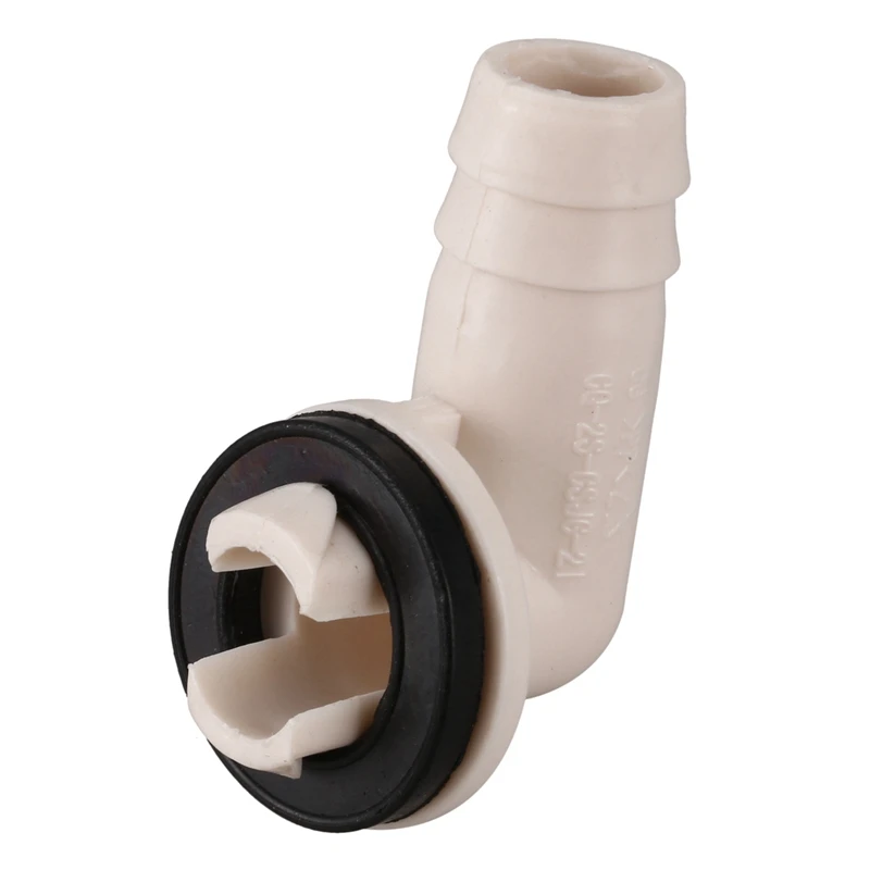 2X Air Conditioner Ac Drain Hose Connector Elbow Fitting For Mini-Split Units And Window Ac Unit 3/5 Inch(15Mm)