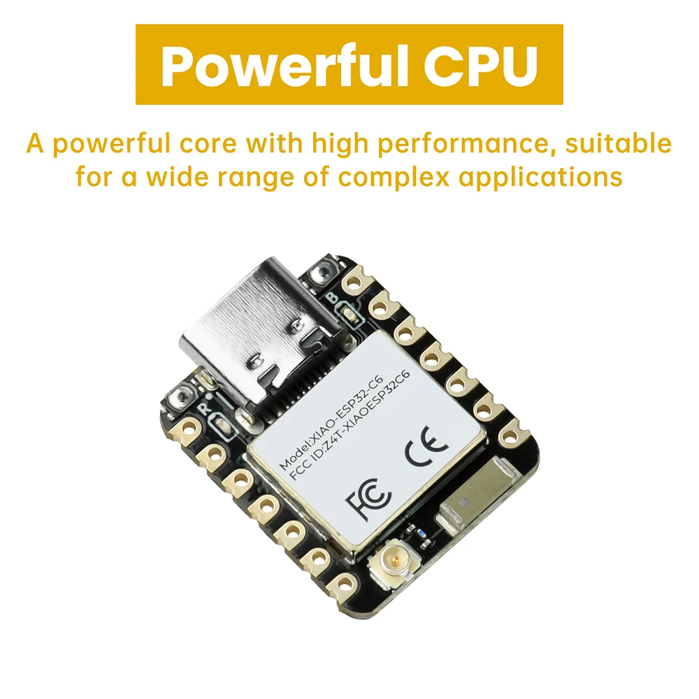 ESP32-C6 Mini WiFi Bluetooth Development Board SeeedStudio XIAO For Zigbee Smart Home IoT Type C Interface Matter Standard
