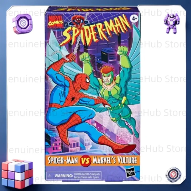 【Op voorraad】Origineel Hasbro Marvel Legends Spider-Man VS Marvel’s Vulture Desktop Display Actiefiguur Model Speelgoed Cadeau & Collectie