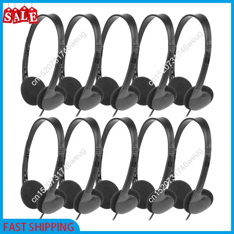 

Flash Deal-Classroom Headphones 10 Pack For Kids School, Earphones 3.5MM Audio Headset For Students Children Toddler Teens