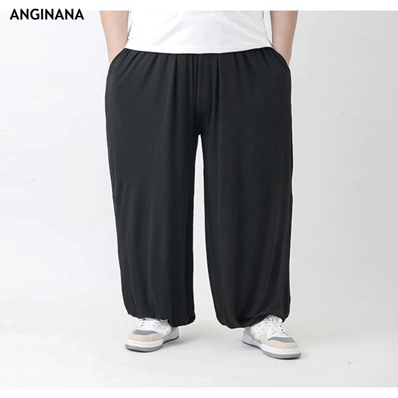 Summer Plus Size 12XL 180KG Men\'s Pants Pocket Large 6xl 8xl 10xl Loose Big Elastic Sports Blue Grey Pants 50 52