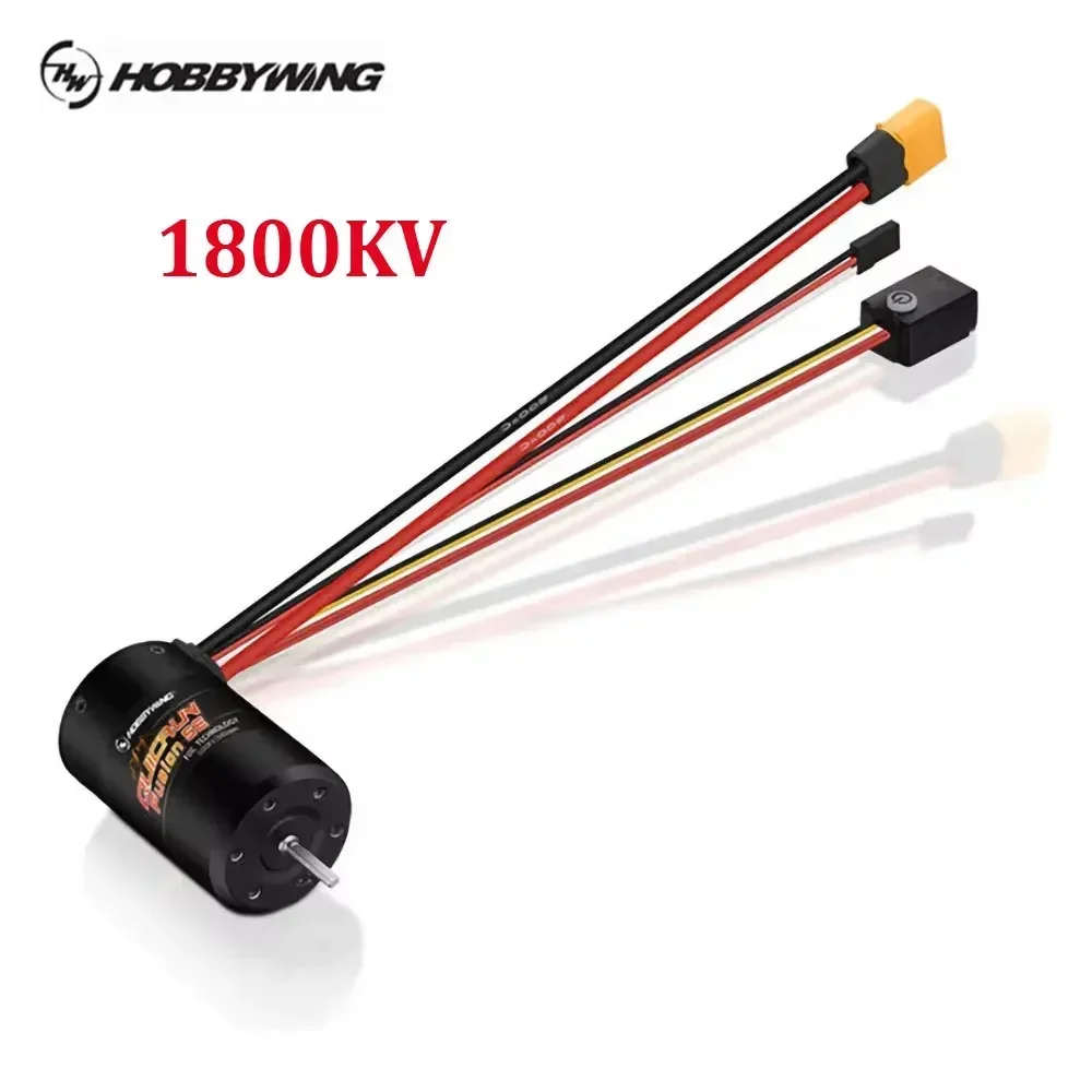 محرك ووحدة تحكم في السرعة DP Hobbywing Quicrun Fusion SE 40A 1800kv 1200kv مدمجة لسيارات التحكم عن بعد بمقياس 1/10 و1/8 وملحقات الزحف