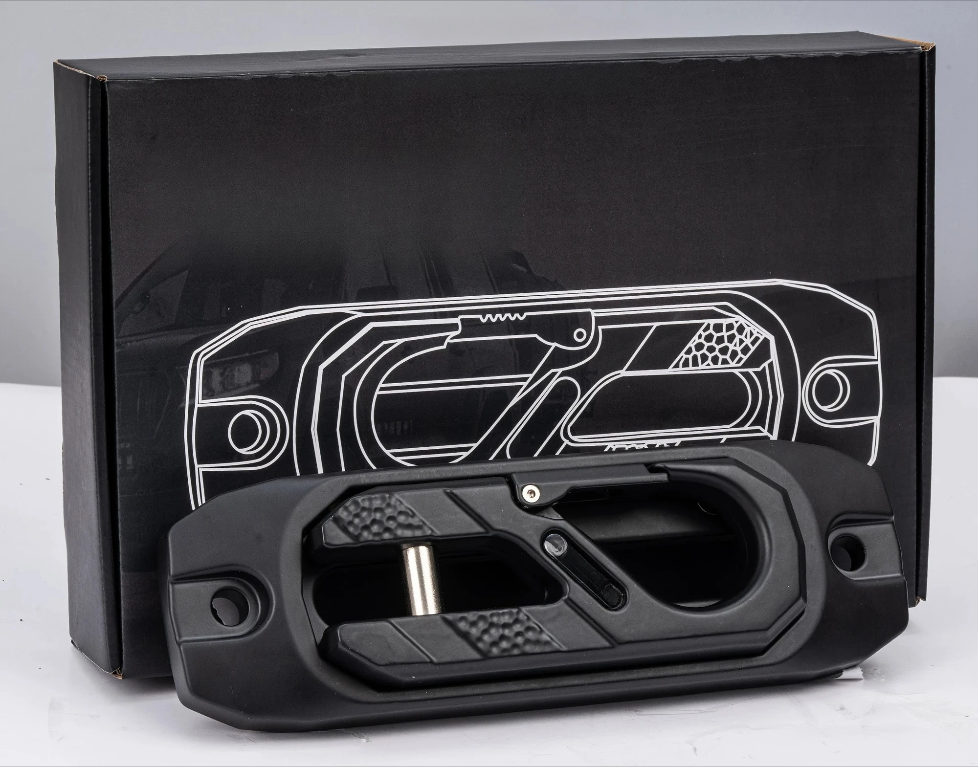 Rescue and escape modified off-road electric winch homing integrated guide frame rope guide