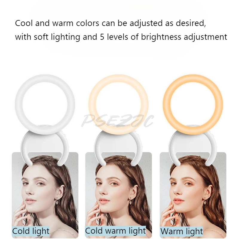 Outdoor Portable Mobile Phone Fill Light Suitable for Girls To Take Photos and Live Stream Beauty Rechargeable