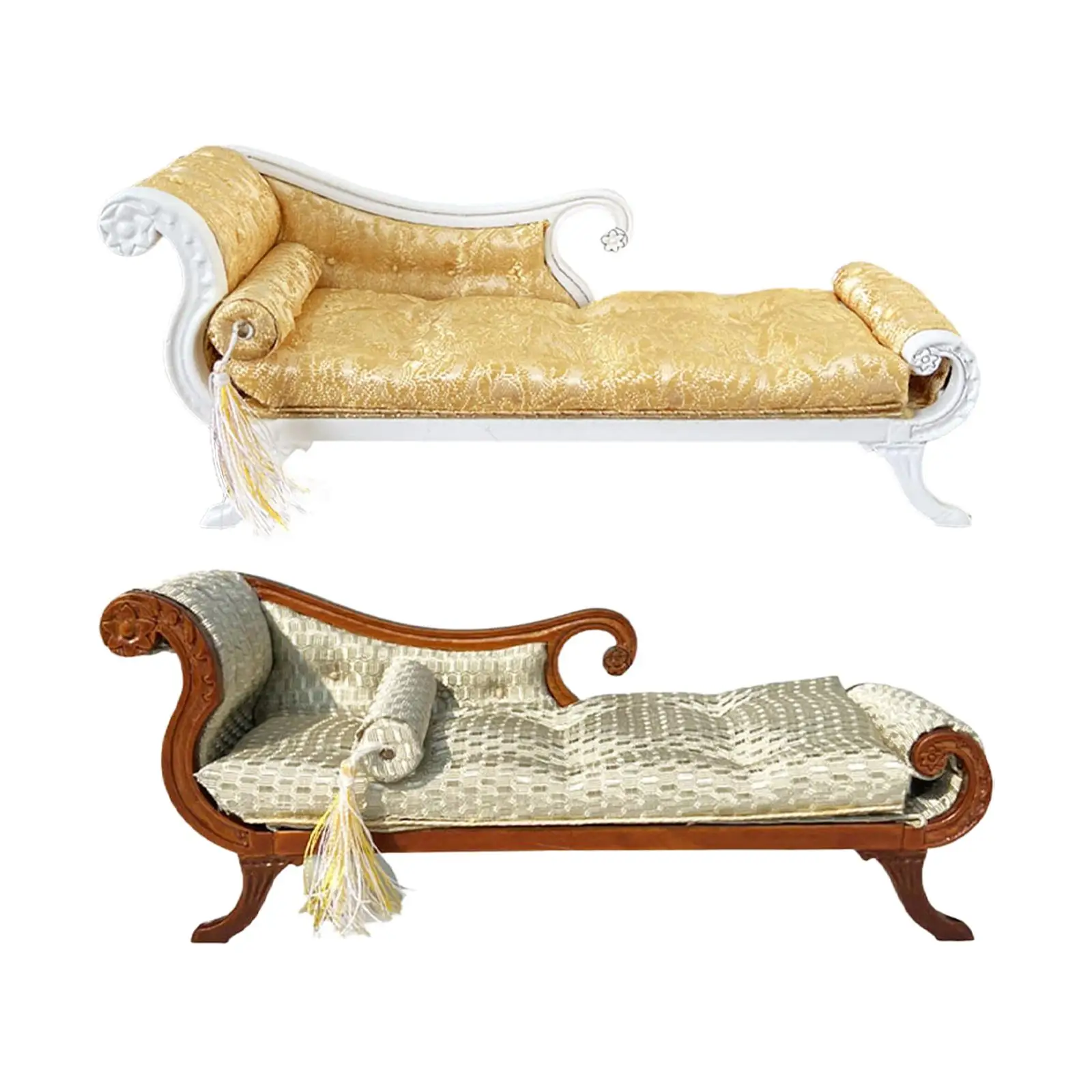 Modèle de canapé Miniature décoratif pour maison de poupée 1:12, cadeau Micro paysage