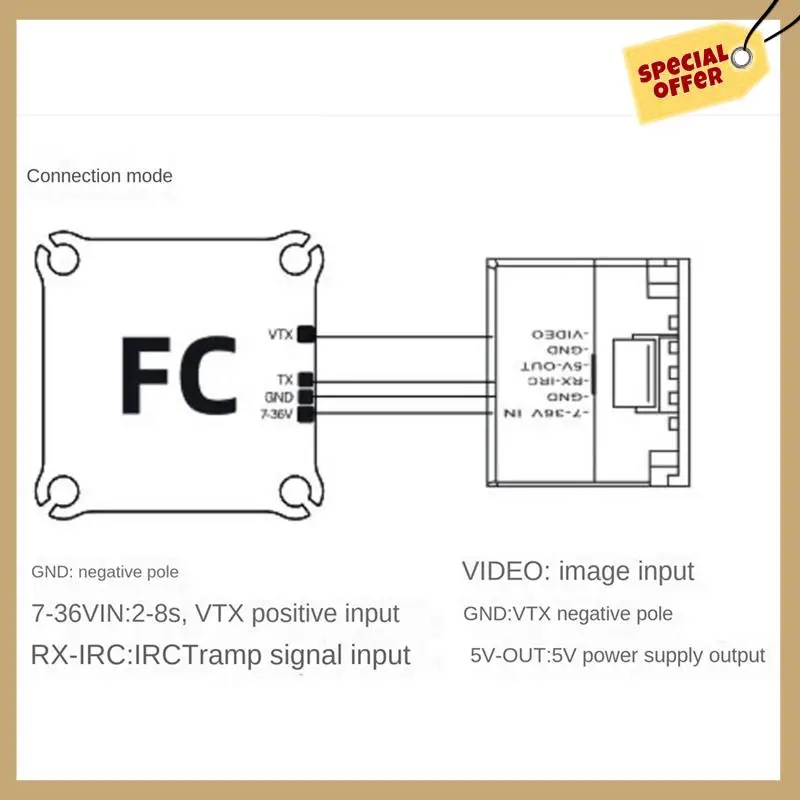 5,8G 2,5 Вт FPV Дрон с стабильной высокочастотной передачей полетной мощности-WMAN