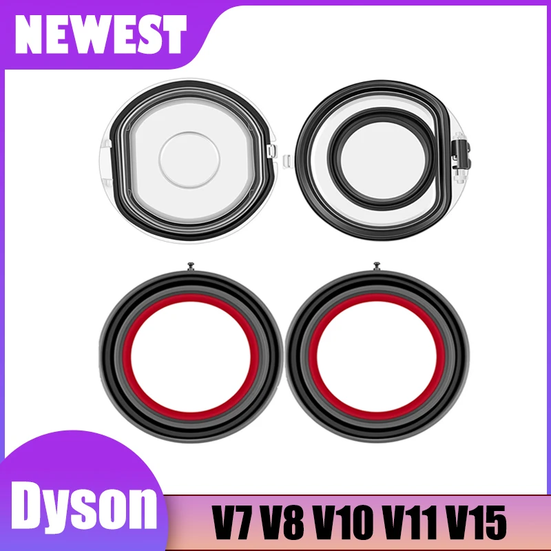 

For Dyson V7 V8 V10 V11 V15 SV10 SV11 SV12 SV14 Dust Bin Base Lid Bucket Top Fixed Sealing Ring Vacuum Cleaner Replacement