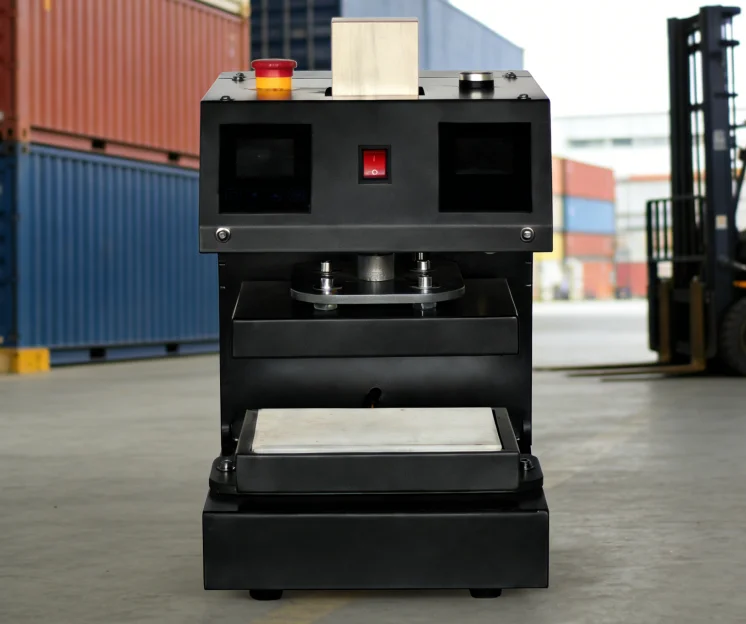 Electric Fully Automatic Upper and Lower Dual Heating Heat Press Machine 10 Ton High Pressure No Air Compressor Required