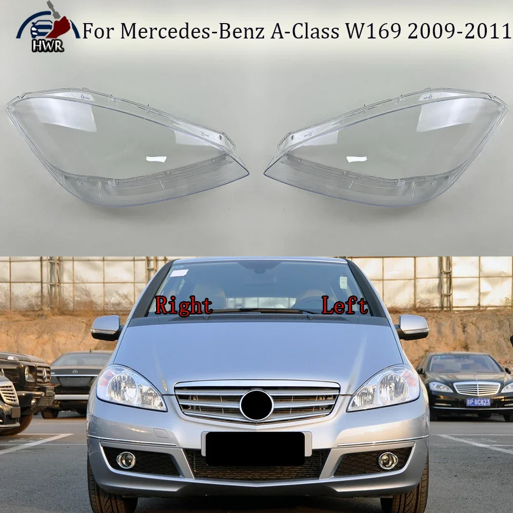 

Headlamp Shell Transparent Headlight Cover Lamp Shade Lampshade Lens Plexiglass For Mercedes-Benz A-Class W169 2009 2010 2011