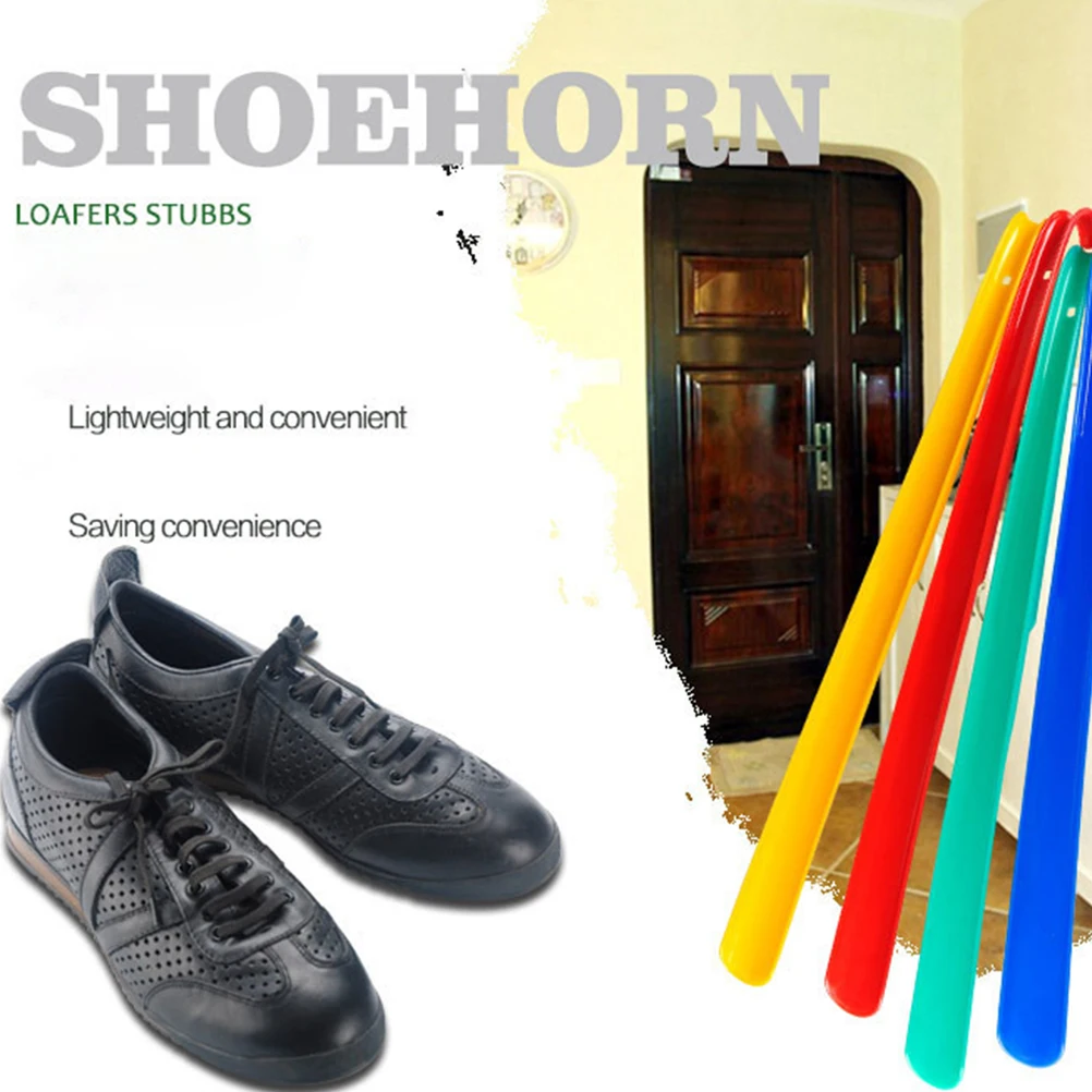 

2pcs Plastic Shoehorn Shoe Lifter Shoes Accessories Practical Hole Clogs Extractor Handle Ergonomic Lightweight for Elder