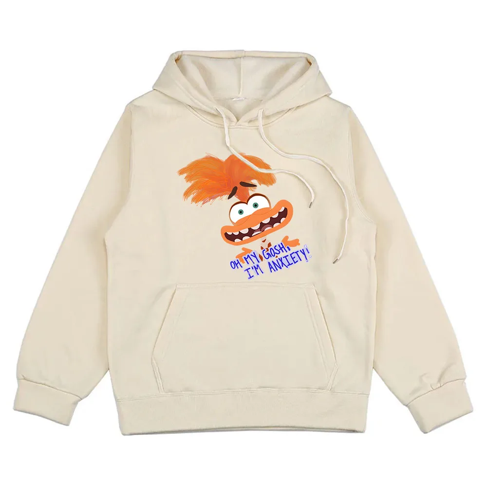 

Cartoon Hoodie anxiety Hoodies Long Sleeve Casual Sweatshirt For Autumn/Winter Comfortable Hooded Clothe Moletom Women/Men Hoody