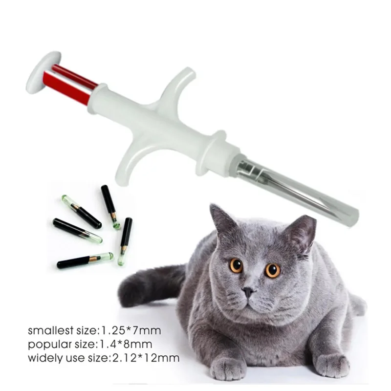 20pcs Pet Microchip 134.2KHz Animal Syringe EM4305 ID Chip ISO11784/11785 FDX-B Animal Injection Microchip For Dog Cat