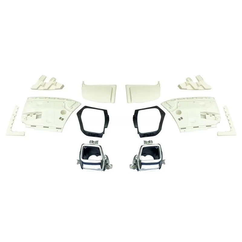 Full Set Body kit Front & Rear Bumpers  Version Upgrade Polished Finish Easy Installation