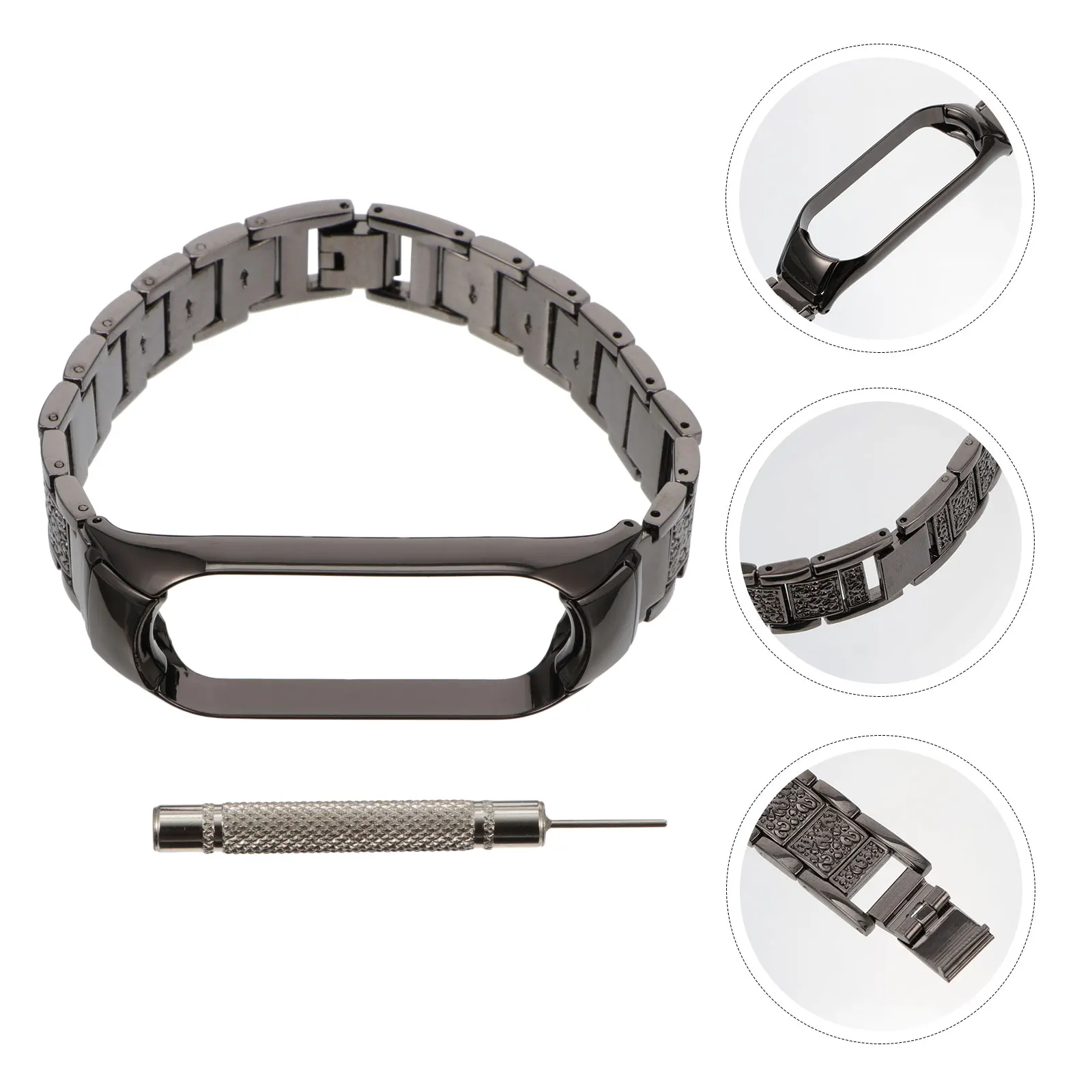 

Metal Watchb Smart Watch Strap Durable Comfortable Replacement B 5 Adjustable Size Fit