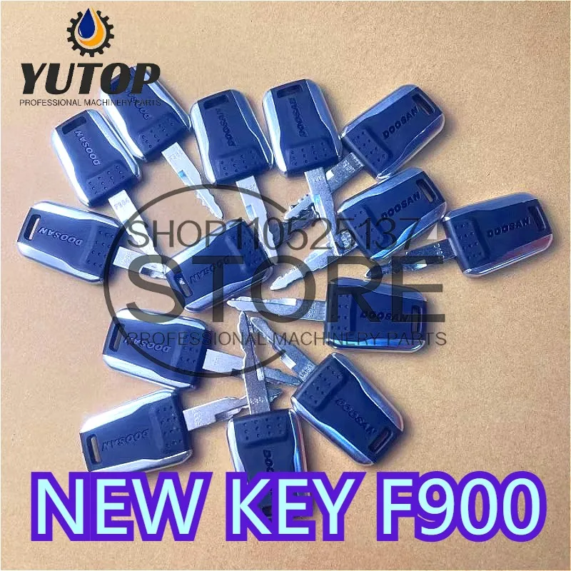 

20/10/5 шт. Новые ключи F900 K1009605B для экскаваторов Doosan, Daewoo, Terex, тяжелой техники, замок зажигания, замок двери, совместим с E80