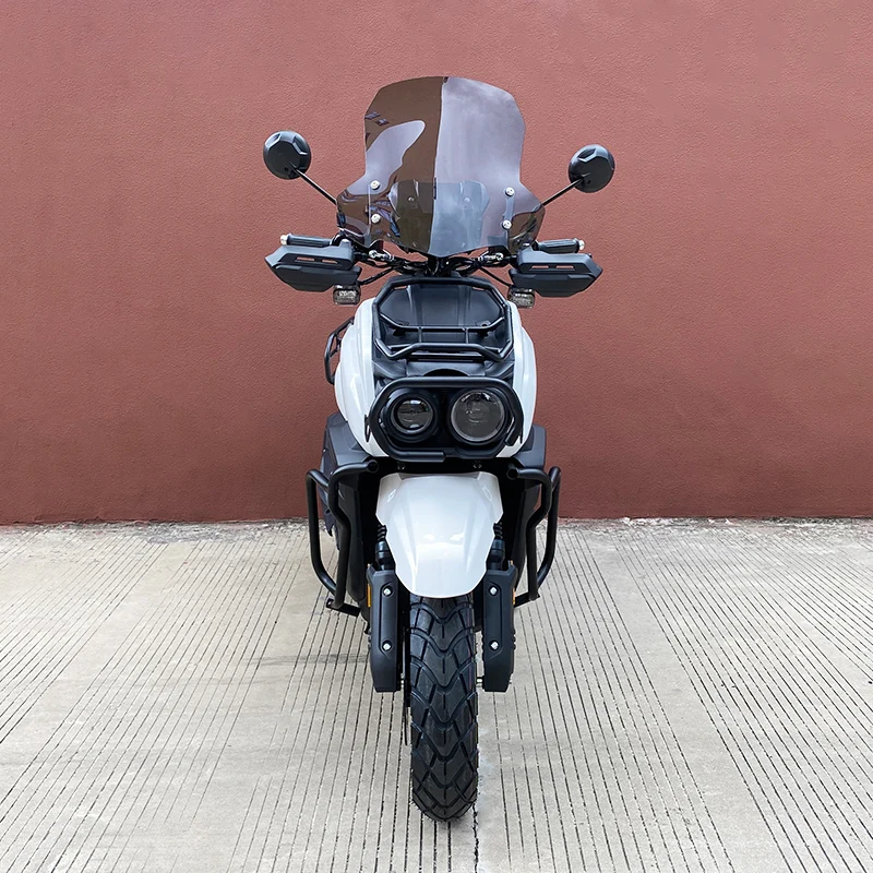 OEM Factory TANK150CC&200CC Aircooled Engine Front Rear Disc With Motorcycle Accessories 13inch Tyre Bumper Windshield on Road