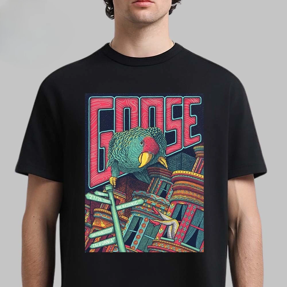 تي شيرت جديد لحدث ماديسون ويسكونسن في مركز كوهال في 17 سبتمبر 2025 تي شيرت مدينة الطيور البلاستيكي الوردي فلامنغو الفني #2