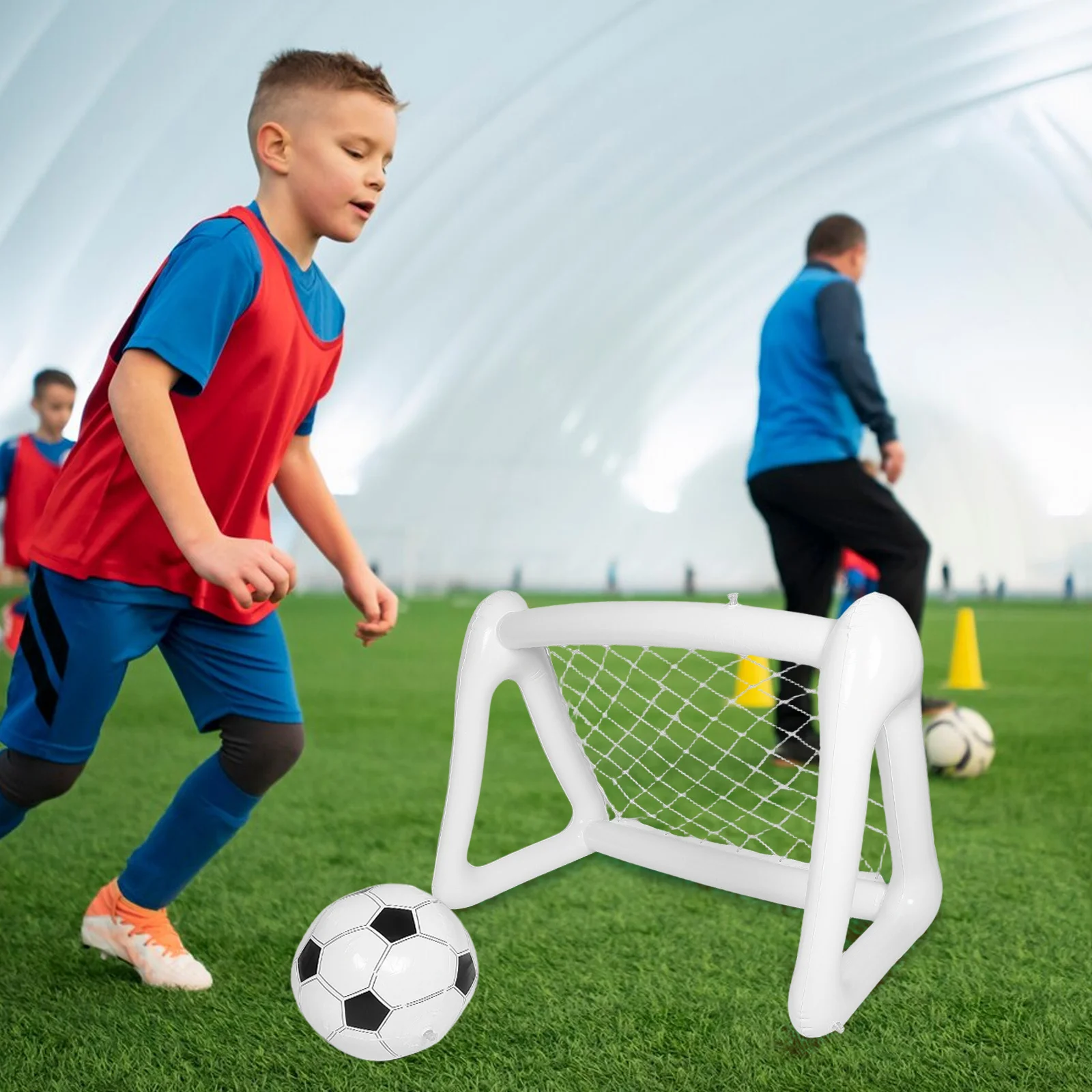 

Portable Children's Soccer Goal Kids Football Net Inflatable Accessories Lightweight Toddler Practice