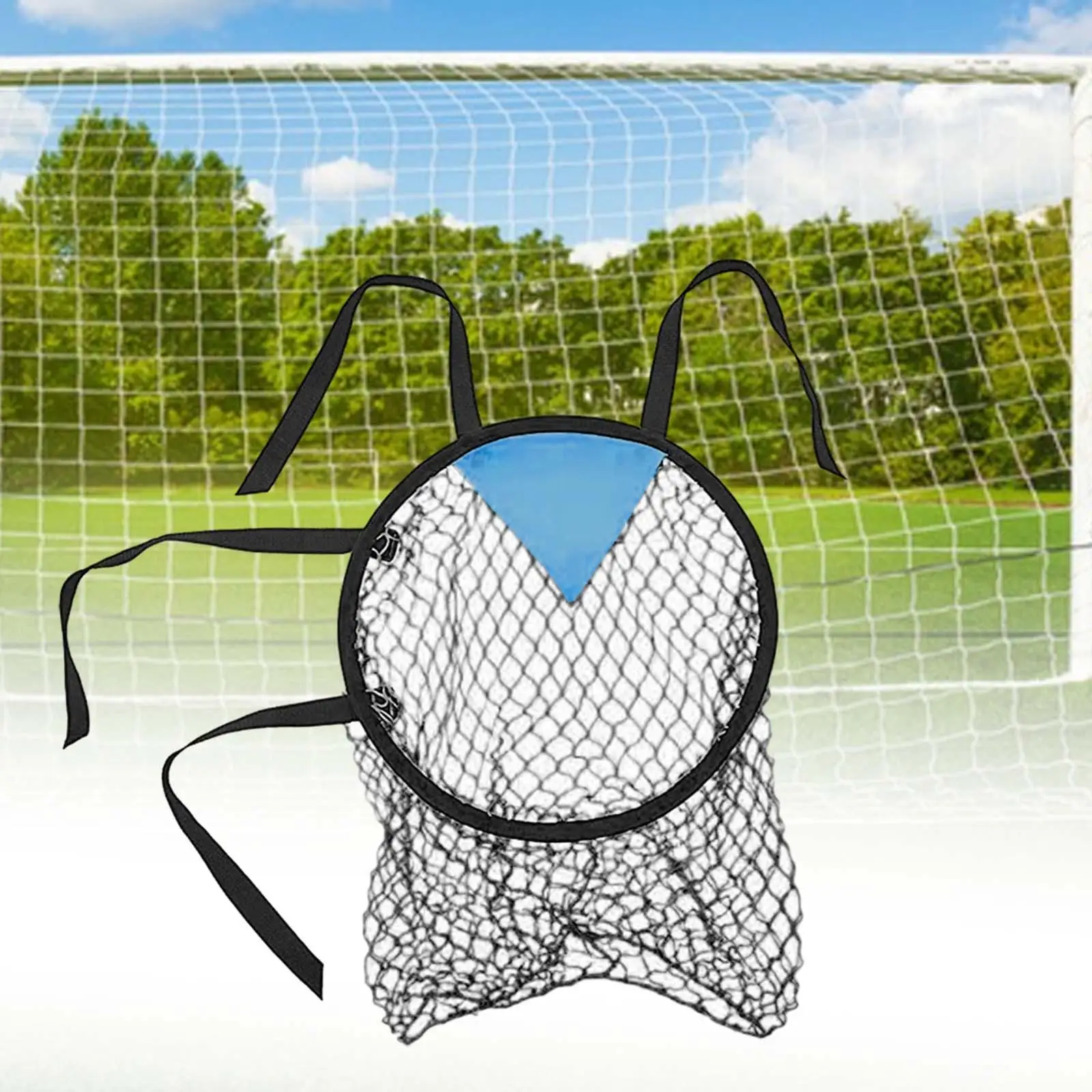 

Corner Soccer Target Goal Net Lightweight Adjustable Straps Folding Trainer Gifts Football Games Football Training Target Net