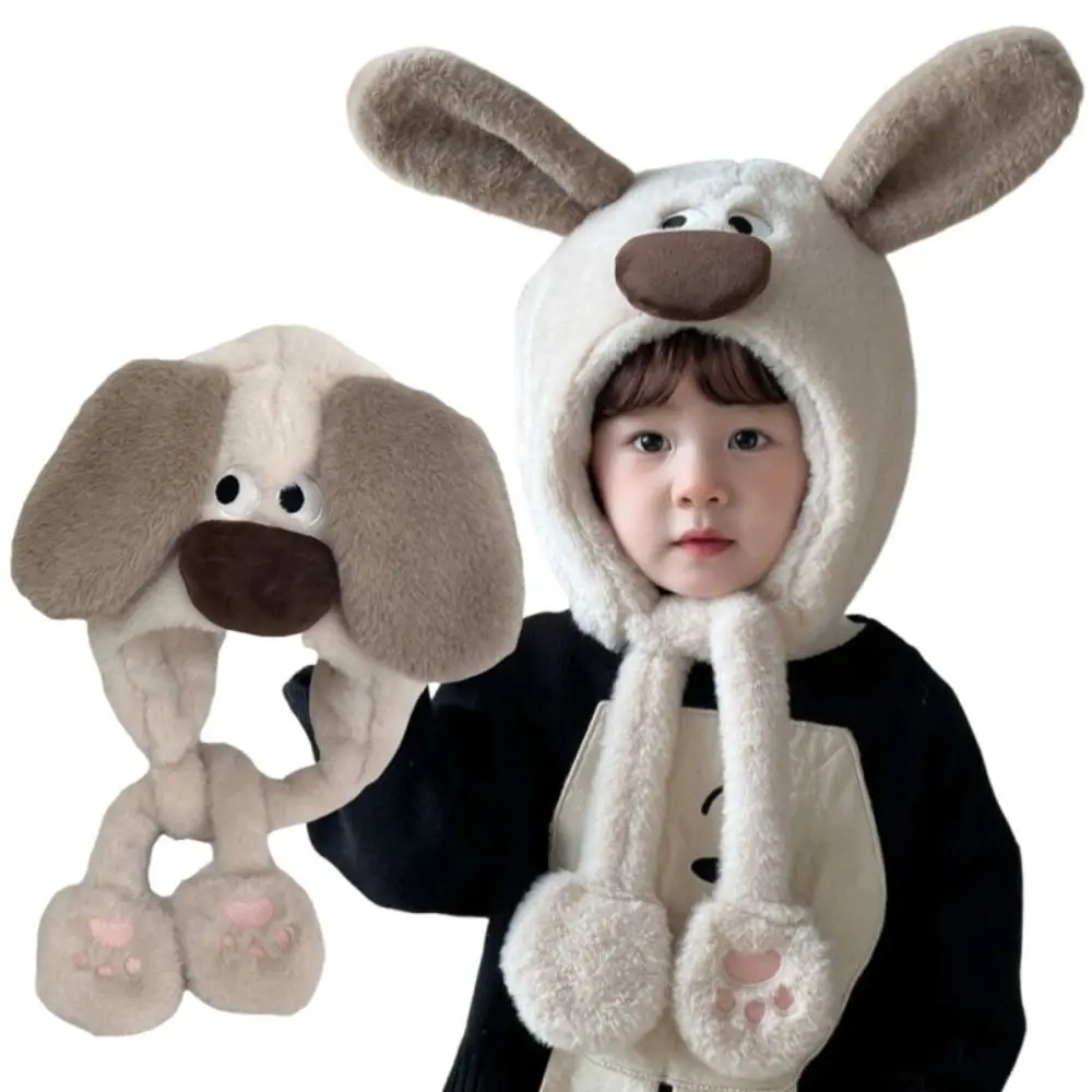 

Kawaii Baby Ear Protection Hat Coldproof Lamb Children's Pullover Cap Cute Windproof Cartoon Beanie Caps Autumn and Winter
