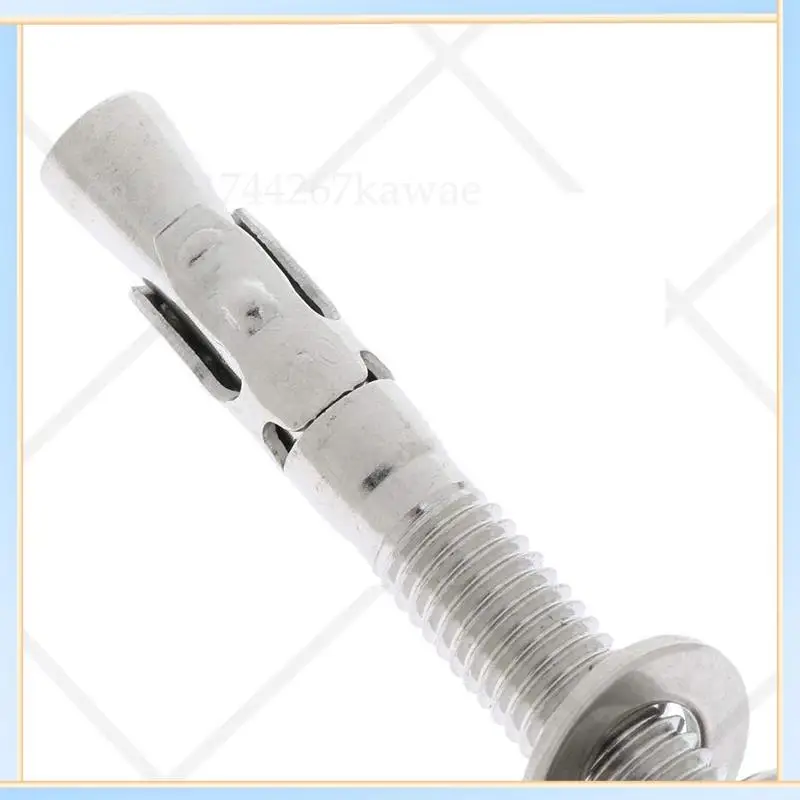 -A16I 4 unidades 25KN 304 cabide de âncora de aço inoxidável parafuso de fixação de escalada parafuso de expansão de ponto fixo Piton Rock Piton ao ar livre