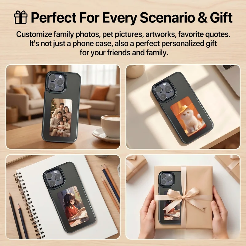 E Ink Phone Case Wireless Image Transfer NFC Function Anti Drop Full Wrap Protective Case Personalized Custom personalizedgift
