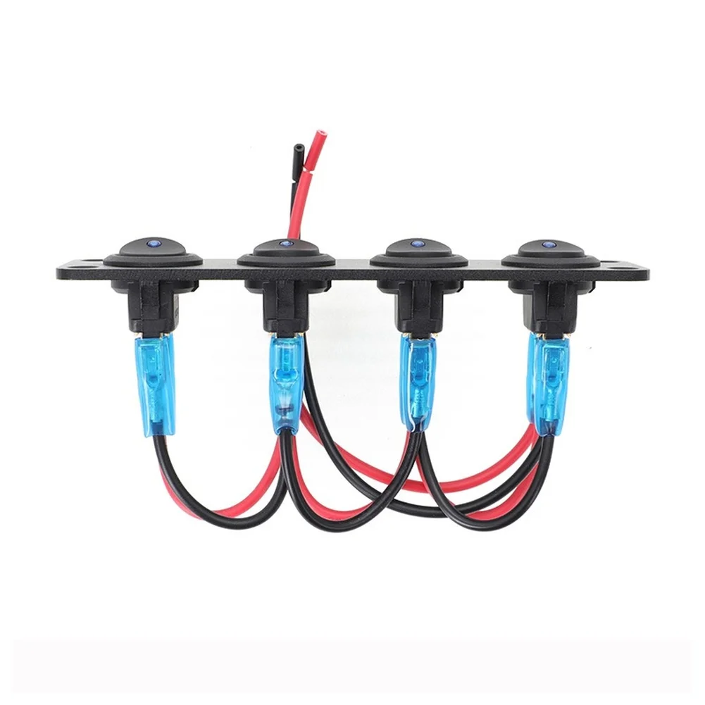 Cat Eye Style 4 Position Switch Panel for Car RV Truck Power Management Built for Long Term Use and Broad Model Compatibility