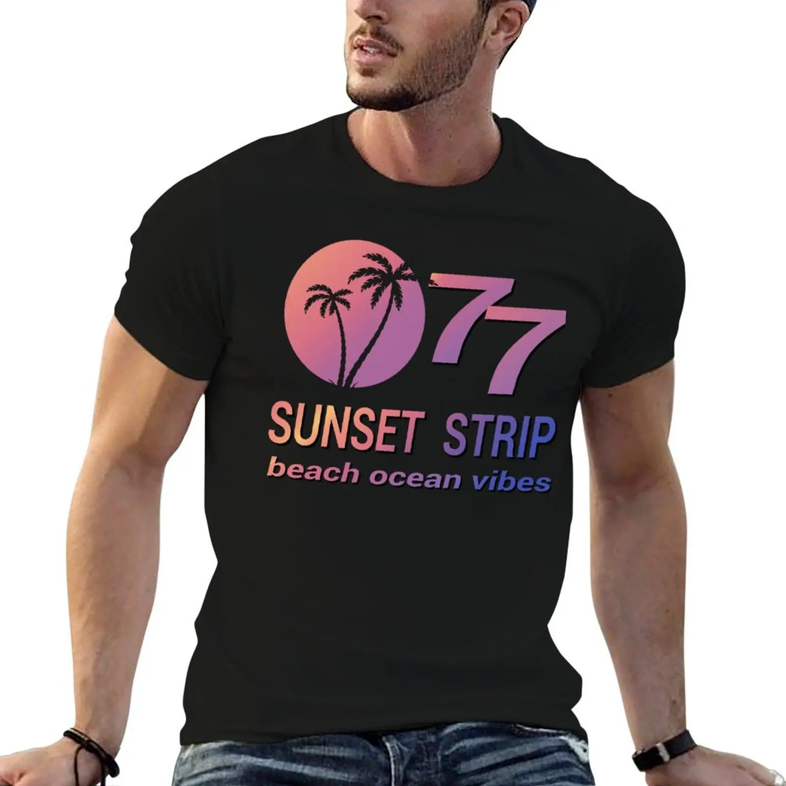 

77 Sunset Strip Version 4 T-Shirt anime t shirts oversize man t shirts for men T-Shirt
