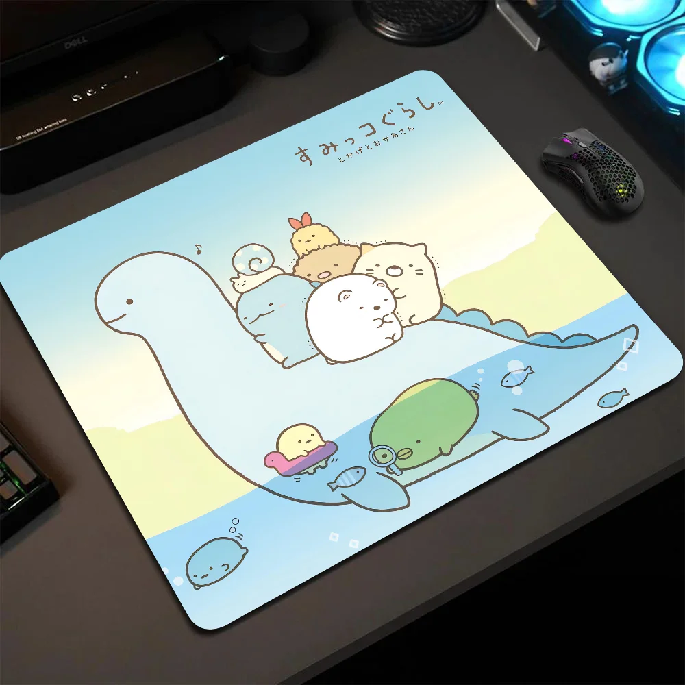 

Japan S-Sumikkogurashi Cute Mousepad Small LockEdge Mouse Pad For Gamers Computer Desk Pad Rectangular Anti-slip Rubber