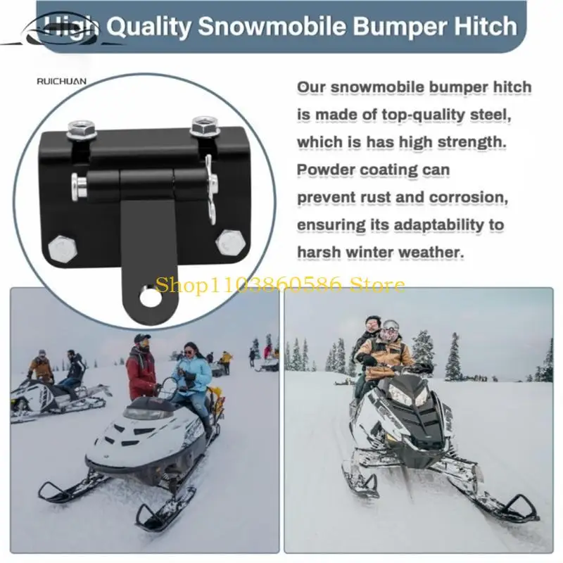 

242A Heavy Duty Adjustable Snowmobile Sled Trailer Hitch set Adjustable Snowmobile Towing Hitch for Enhanced Safety Stability