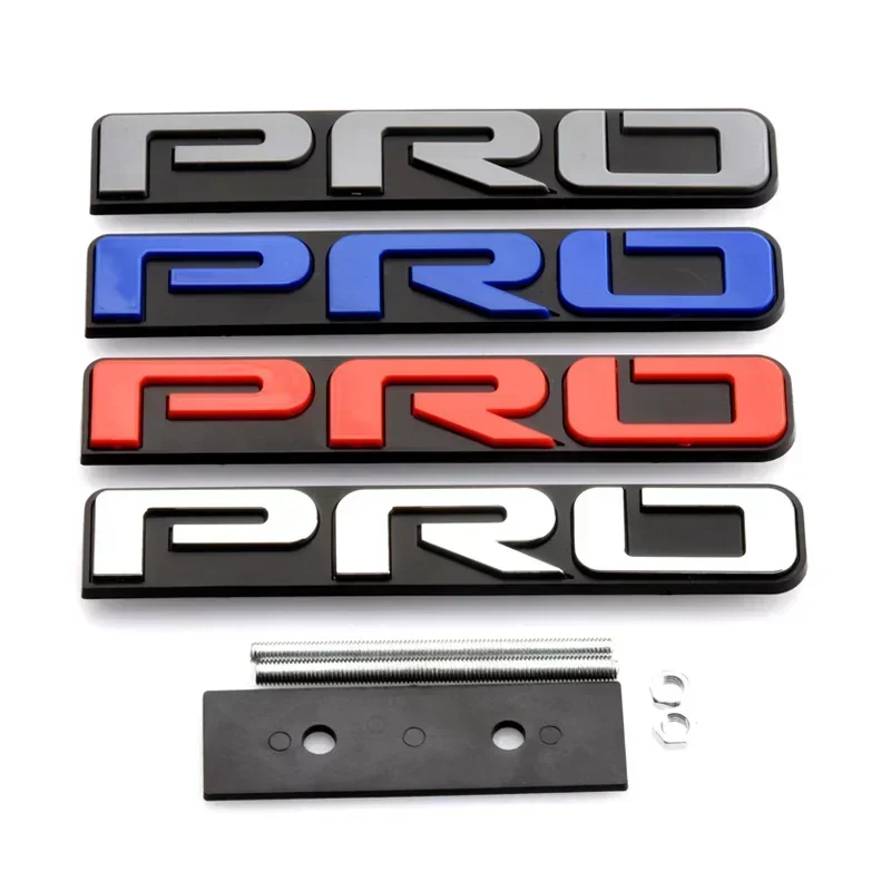 3D Metal PRO Logo Front Grille Badge Emblem Sticker for Toyota 4Runner TRD Tacoma Tundra Car Styling