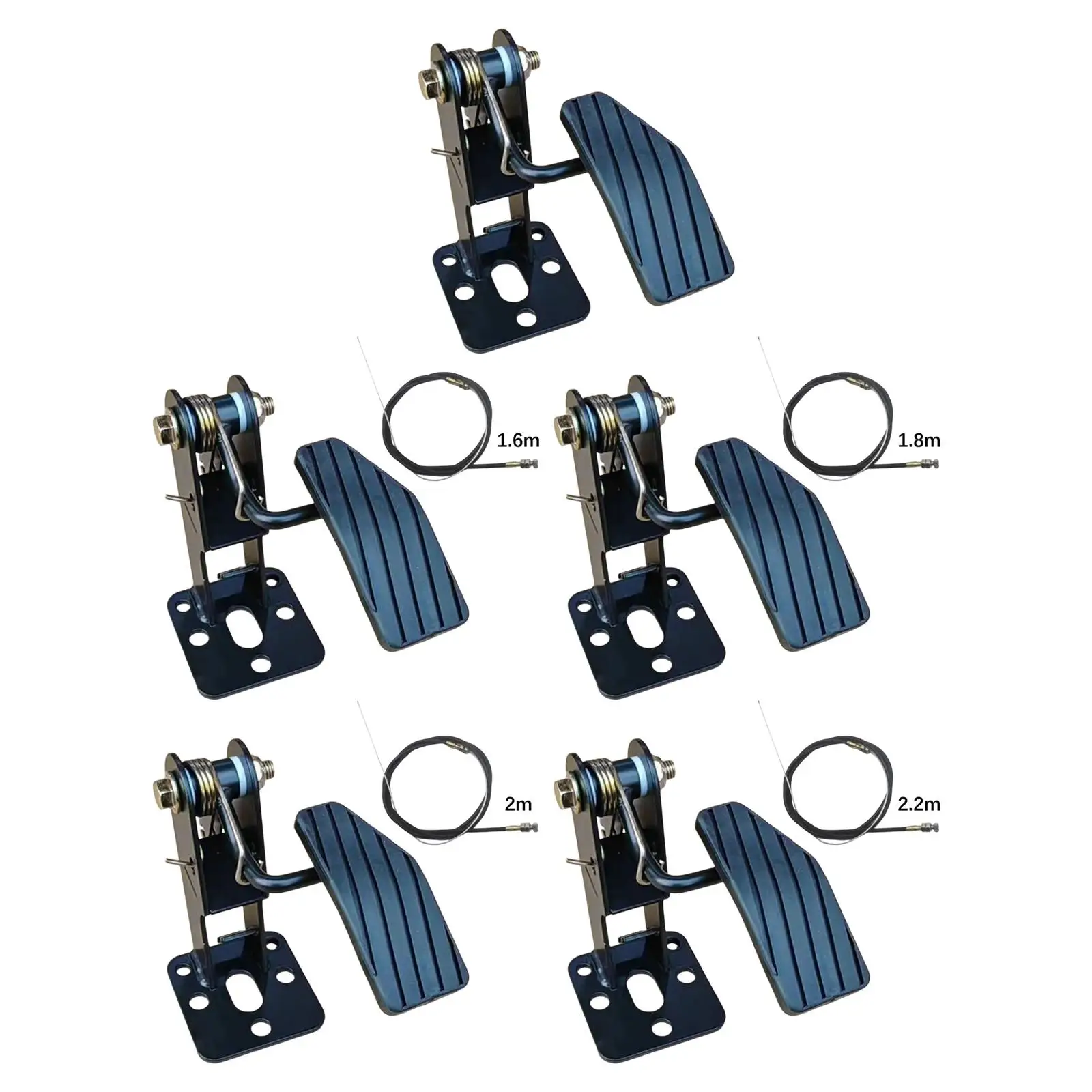 Metal Throttle Pedal Accelerator Foot Control Assembly for Tricycle Three Wheeler Smooth Driving Responsive Upgrade
