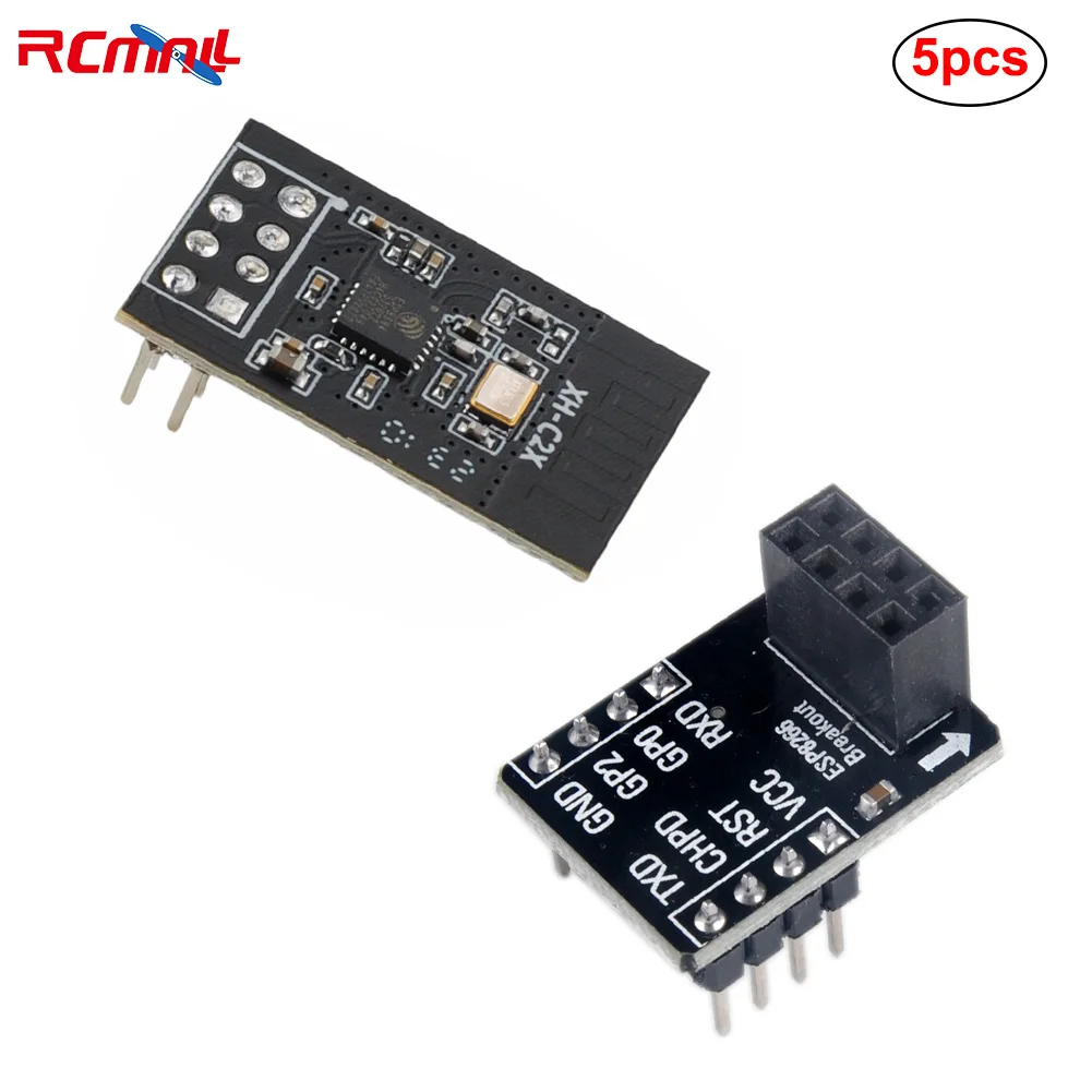 5PCS XH-C2X ESP8684H4 WiFi Blue-tooth Module 4MB Flash ESP-01 Breakout Board Breadboard Adapter, Replace ESP-01S