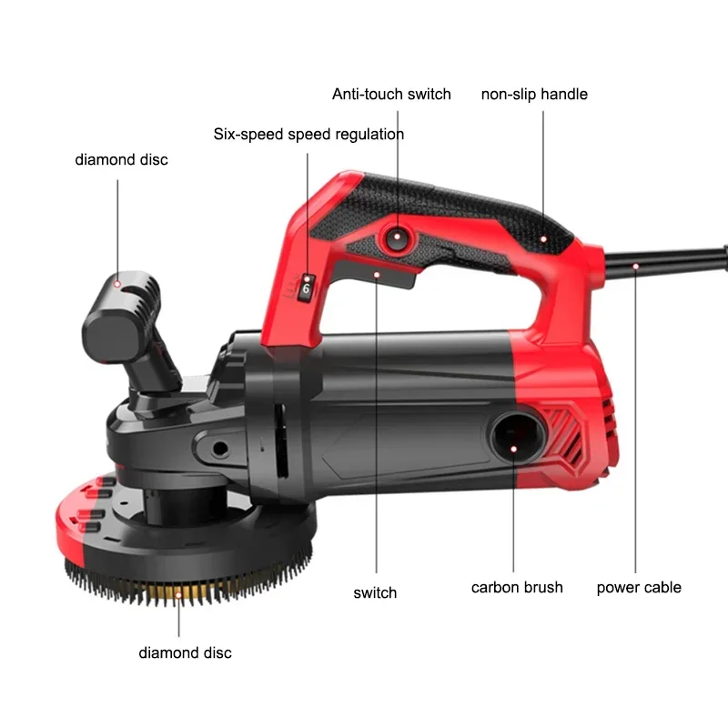 

New Upgrade Wall Planer Electric Wall Scraper Dustless No Dead Angle Rough Planer Ash Scraper Tool Floor Shovel Putty Artifact