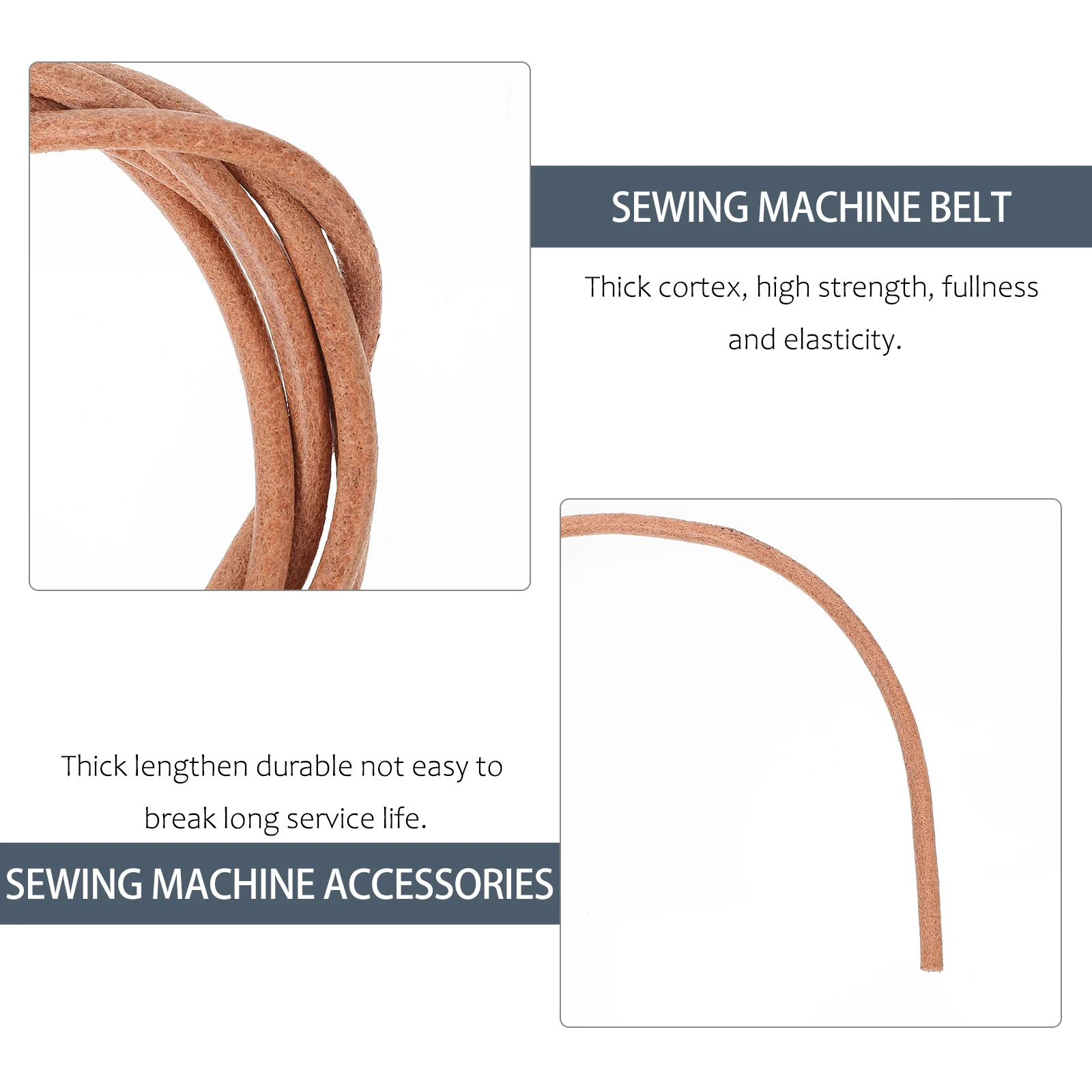 

Foot Operated Sewing Machine Belt Thick Durable Long Service Life Replacement for Retro Household Treadle Sewing Machine Parts