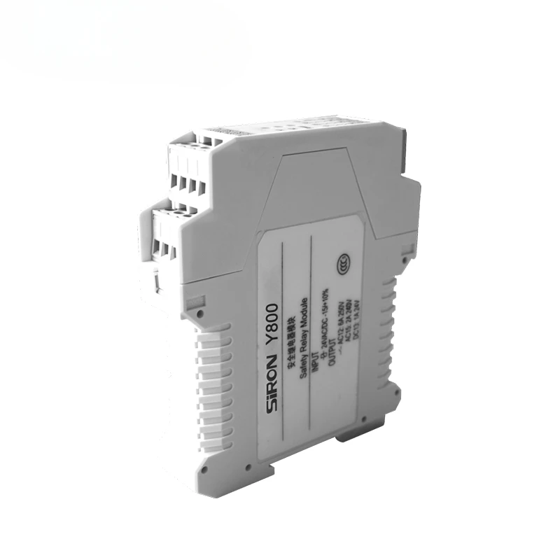 SiRON Y80 IP40 4 contacts din rail safety relay module for emergency stop