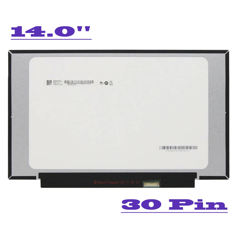 magro painel de matriz b140xtn071 b140xtn072 b140xtn073 b140xtn076 edp 30 pinos hd 1366x768 tela lcd do portatil 140 01