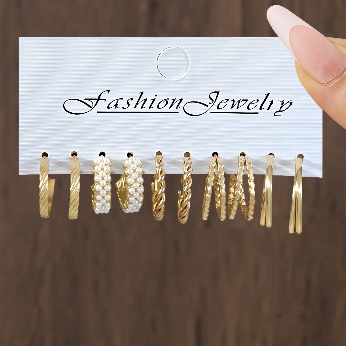 مجموعة أقراط هندسية مربعة الشكل من الاتحاد الأوروبي والولايات المتحدة الأكثر مبيعًا عبر الحدود - أقراط دائرية راقية للنساء #2