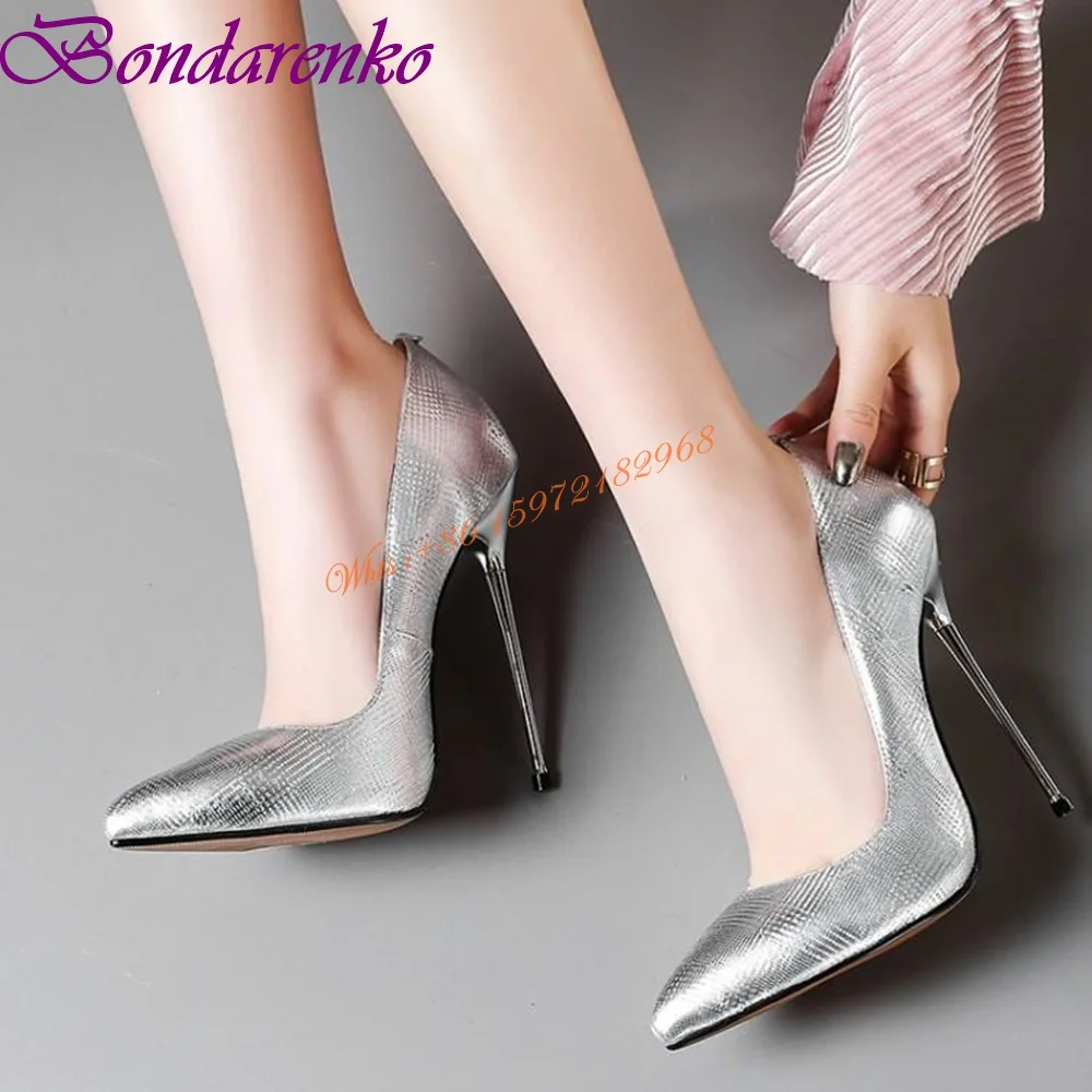 

Metal Stiletto Heels Pumps Shallow Solid Pointed Toe Slip On Sexy Women Dress Shoes Summer Party Wedding Pumps Fashion Shoes