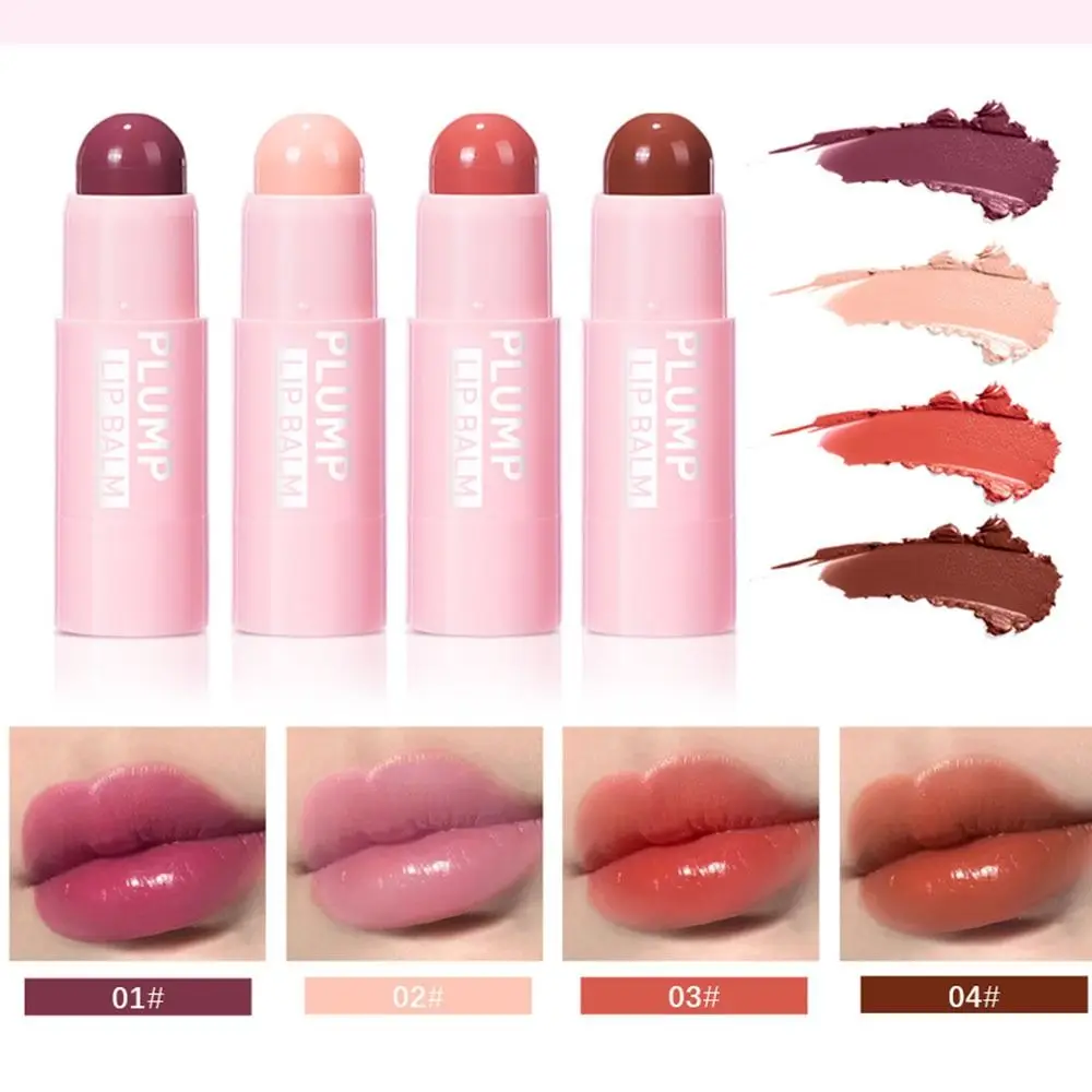 Bálsamo labial mate, 4 colores, copas antiadherentes, lápiz labial de larga duración, brillo de labios hidratante para mujer, invierno y otoño