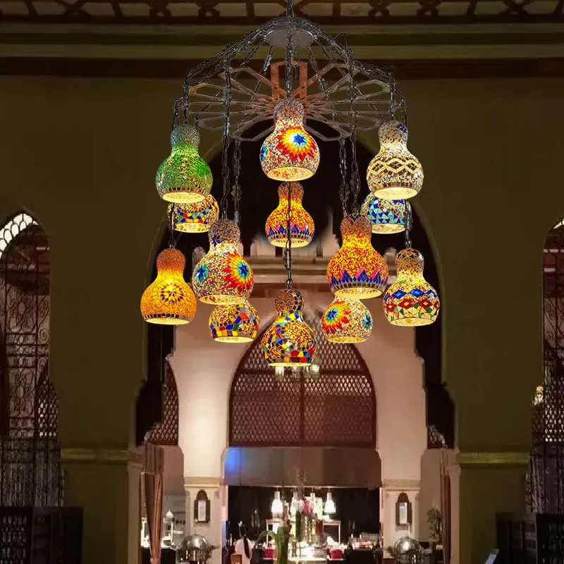 

Люстра для барной стойки, 1 голова, 3 головки, светильник для ресторана, богемная декоративная люстра