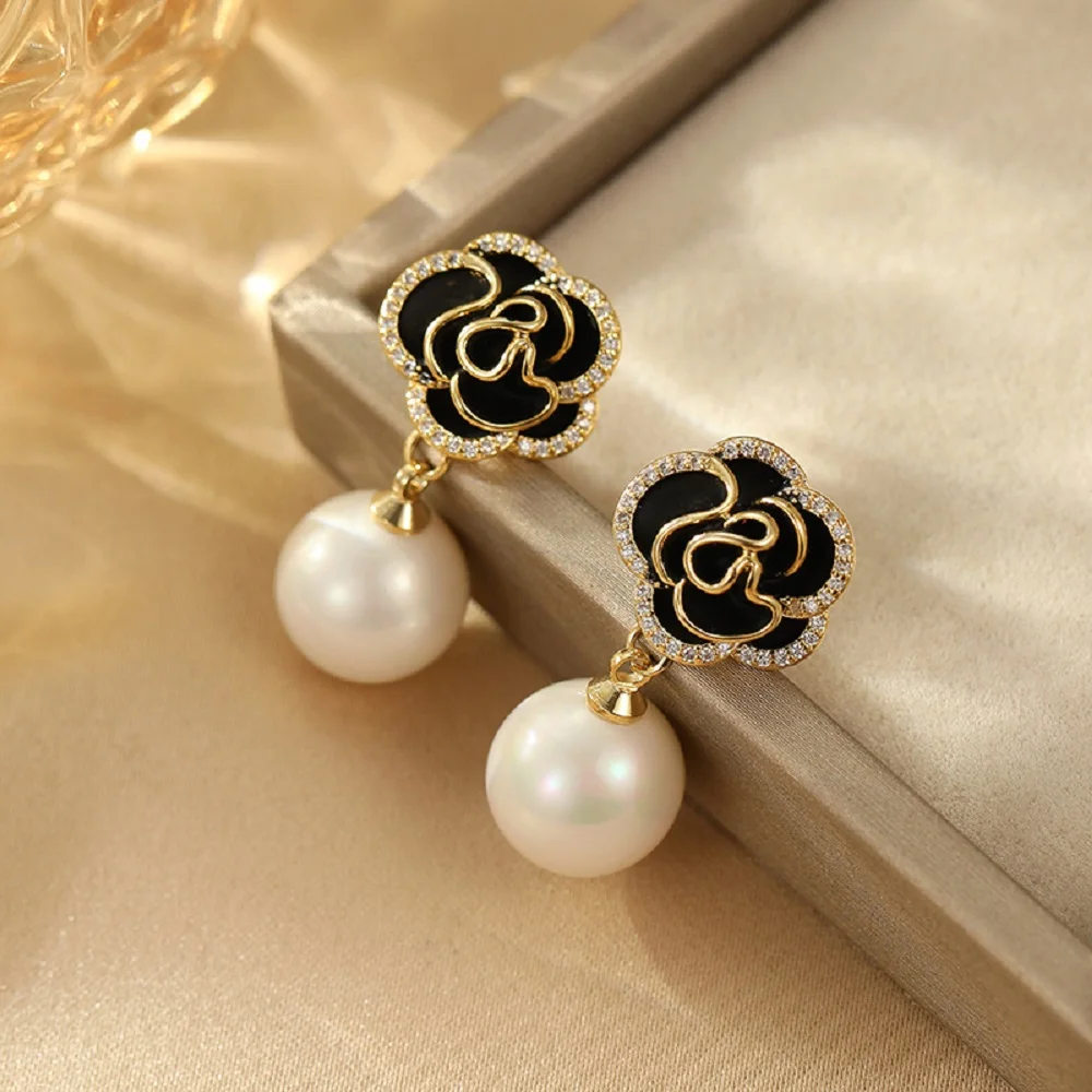 Japan akoya Natural Pearl Earrings AAA11-12mm 10-11mm 9-10mm 12-13mm Round Pearl Earrings 925s